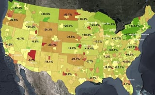 Building Permits Issued by State-Metro Area – Change from April to May 2020